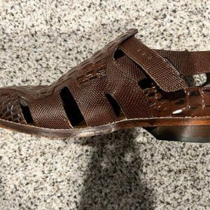 Stacy Adams Men's Calzada Dress Sandal 10.5 Wide Cognac